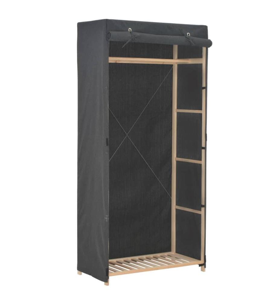 Garde-robe Gris 79 x 40 x 170 cm Tissu