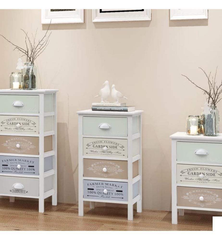 Armoire de rangement en style français 4 tiroirs Bois