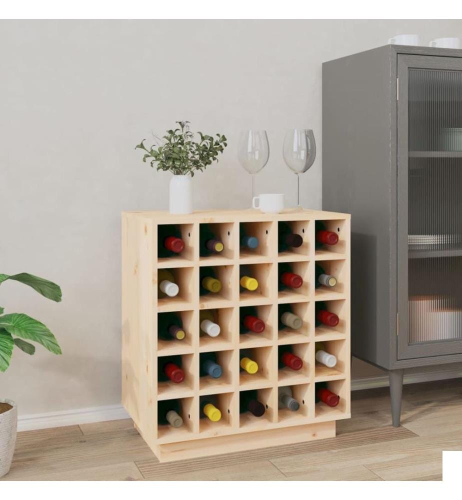 Armoire à vin 55,5x34x61 cm Bois de pin massif