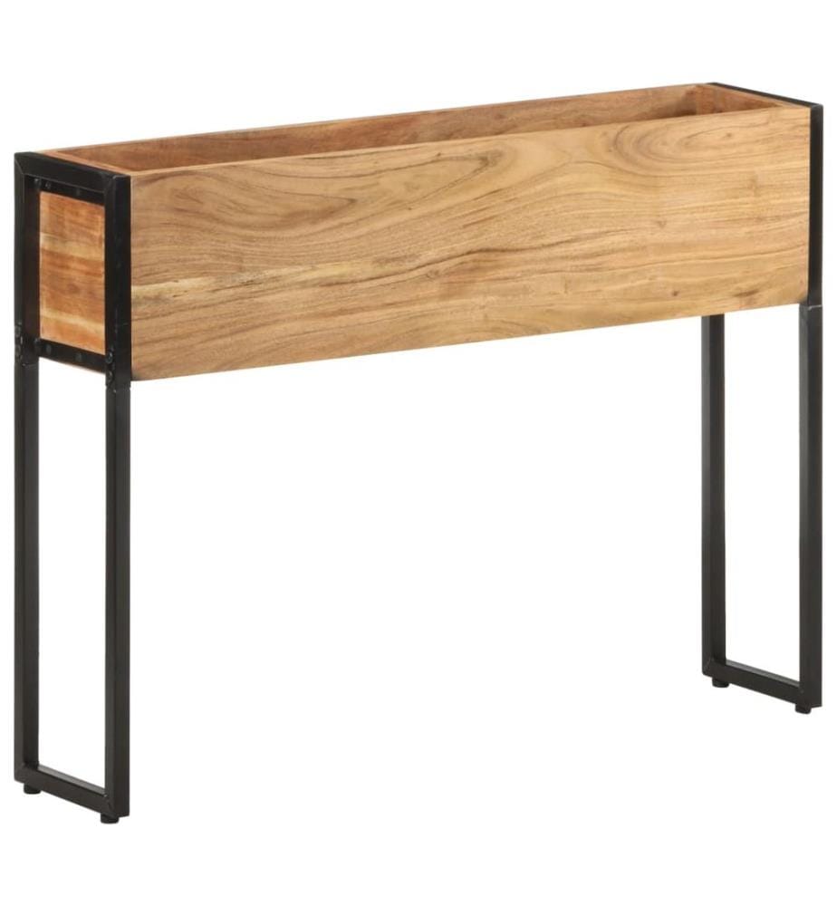 Jardinière 90x20x68 cm Bois massif d'acacia