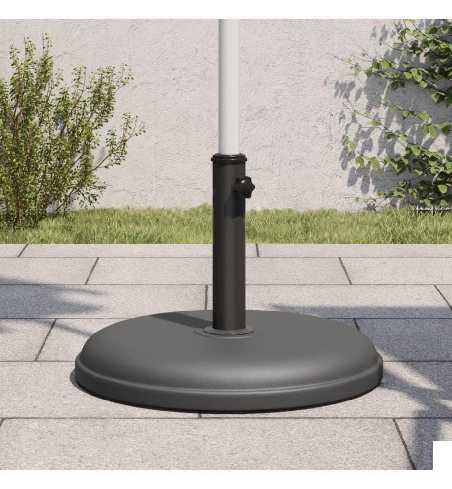 Base de parasol pour mâts Ø32/35/38 mm 15 kg rond