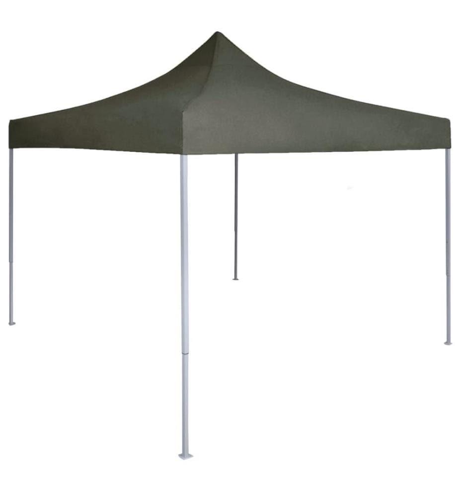 Tente réception pliable professionnelle 2x2 m Acier Anthracite