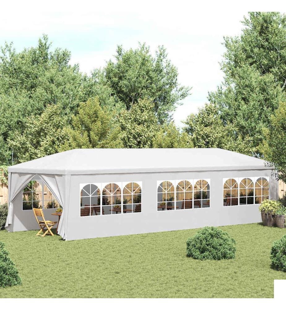 Tente de réception 3x9 m Blanc