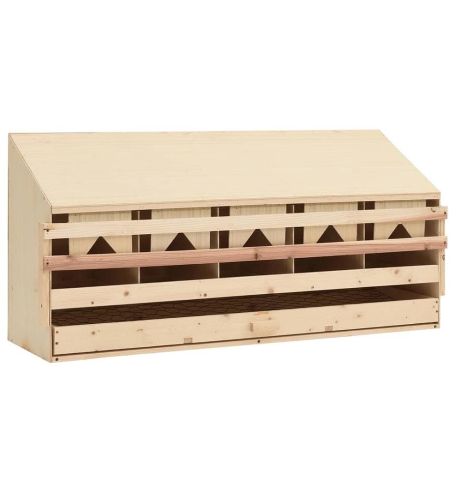 Pondoir 5 compartiments 117x33x54 cm bois de pin massif