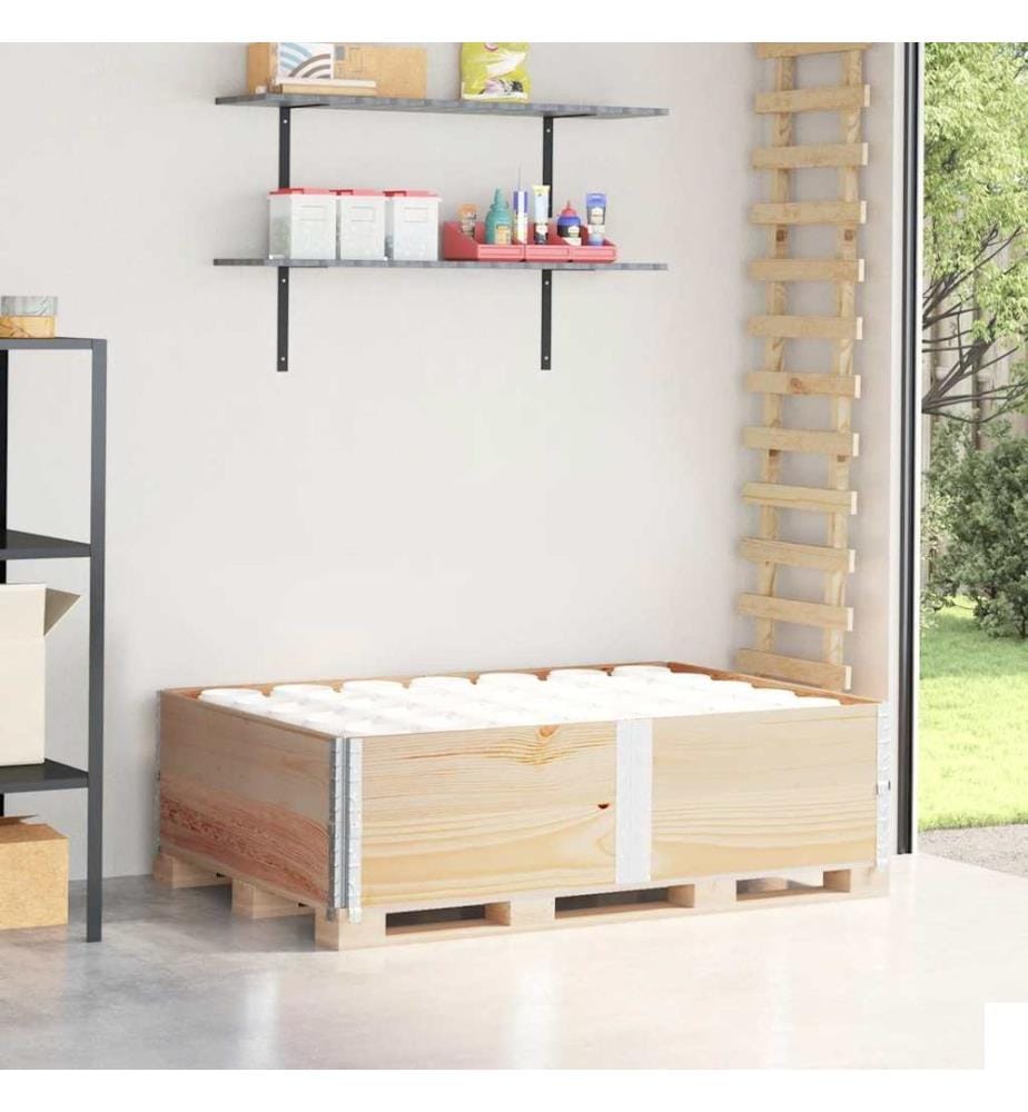 Colliers de palette 2 pcs 150x100 cm bois de pin solide