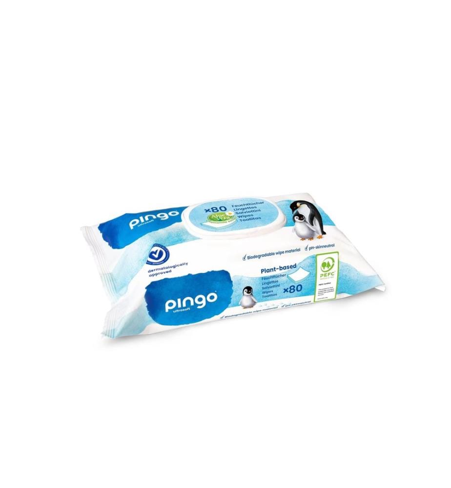Pingo - Lingettes humides Aloe Vera 80 pièces