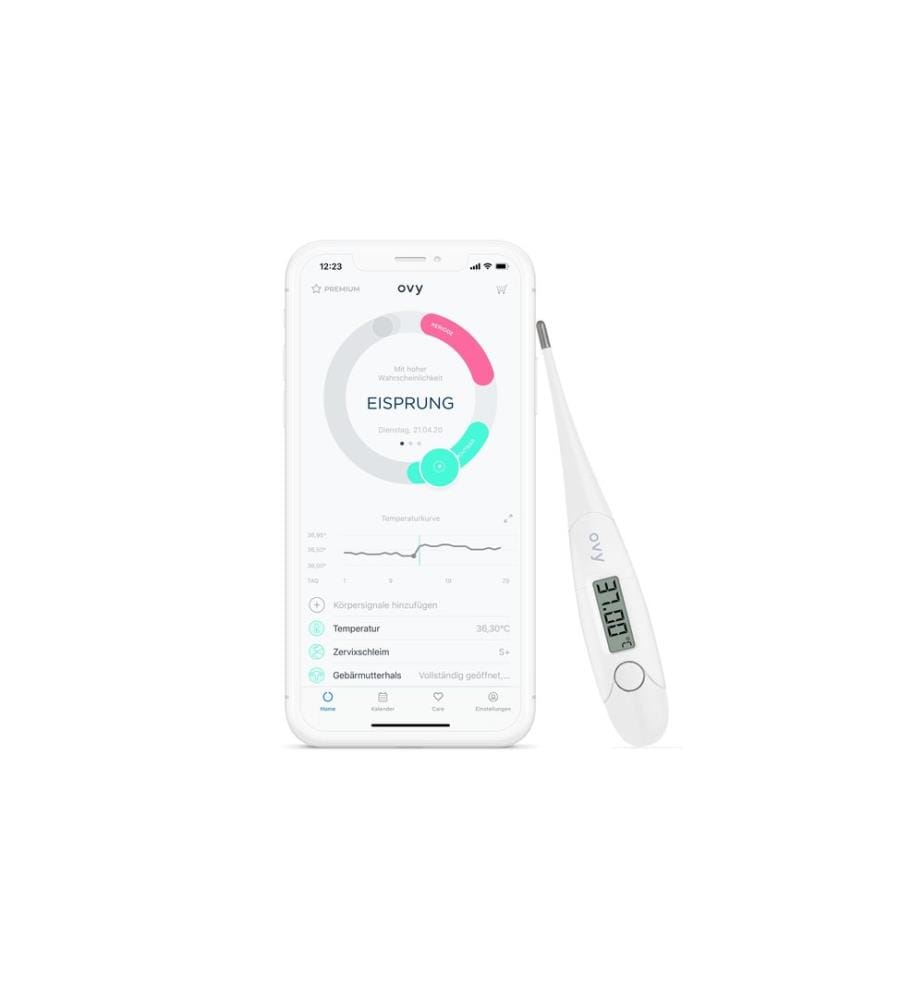 Ovy - Calculateur de cycle Thermomètre basal