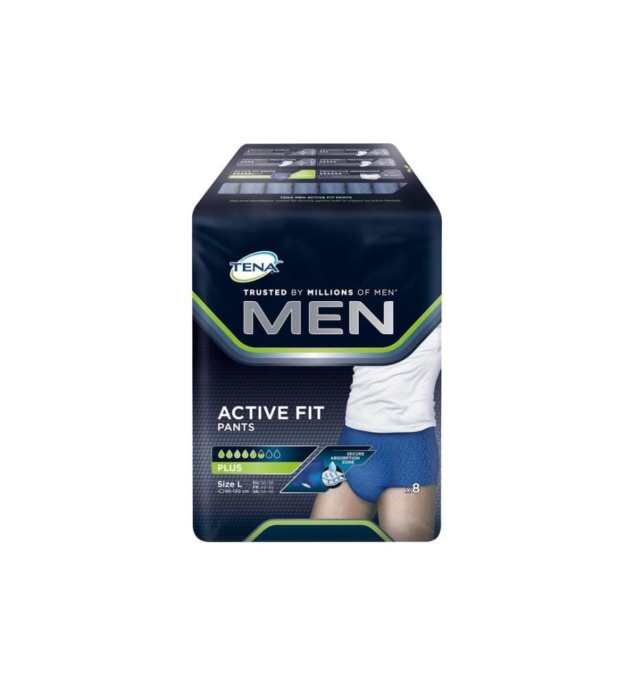 Tena - Pantalon pour incontinence Men Active Fit Plus Large 8 Pièce/s