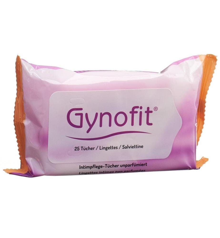 Gynofit - Lingettes de soins intimes inodores 25 pièces
