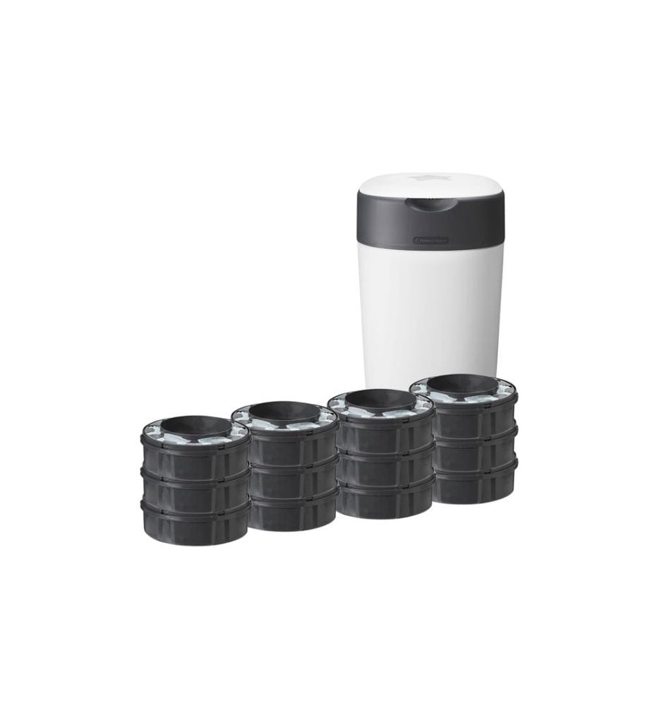 Sangenic - Poubelle à couches Offre groupée Twist & Click y compris 12 cassettes de recharge