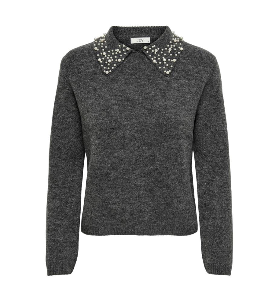 Pull - Dark Grey Melange White Pearls