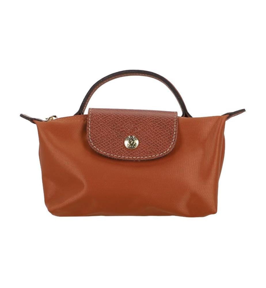 Trousse cosmétique avec poignée Le Pliage Original - Cognac