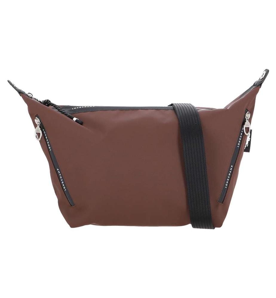 Sac bandoulière M Le Pliage Energy - Brun Foncé et Noir