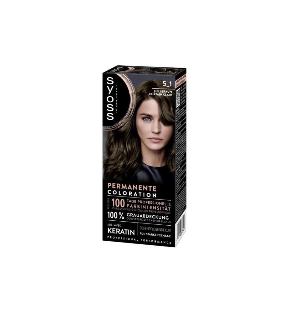 Syoss - Coloration des cheveux 5-1 Marron clair