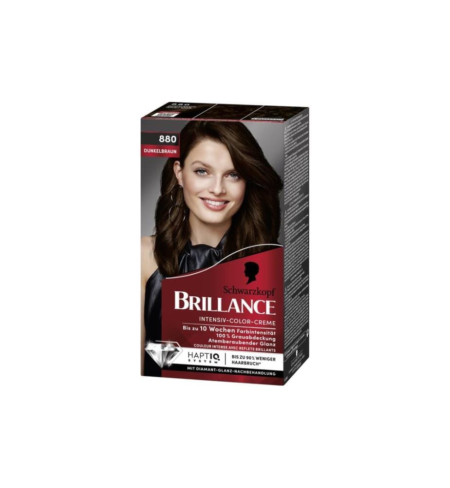 Schwarzkopf BRILLANCE - Coloration pour cheveux 880 Marron foncé