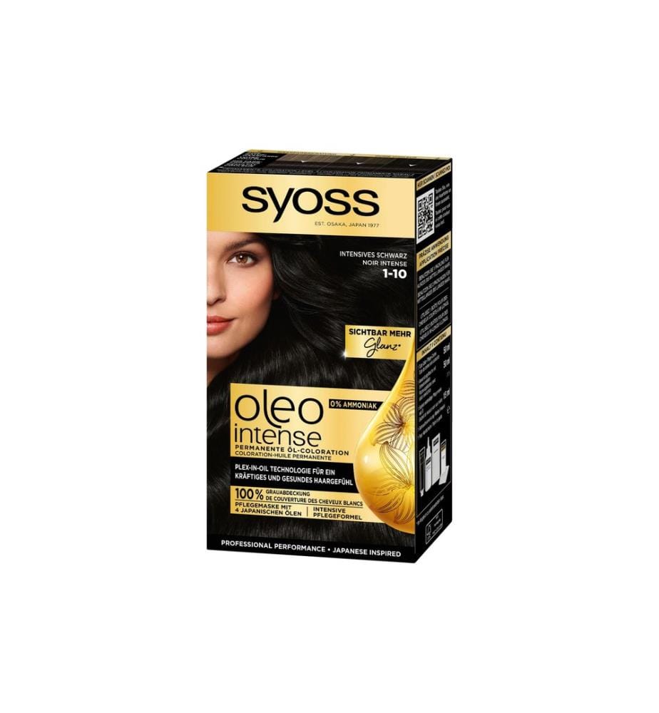 Syoss oleo intense - Coloration pour cheveux Oleo Intense 1-10 Noir intense