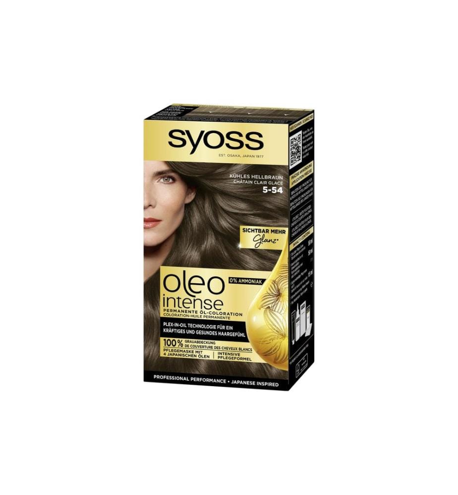 Syoss oleo intense - Coloration pour cheveux Oleo Intense 5-54 Brun clair froid