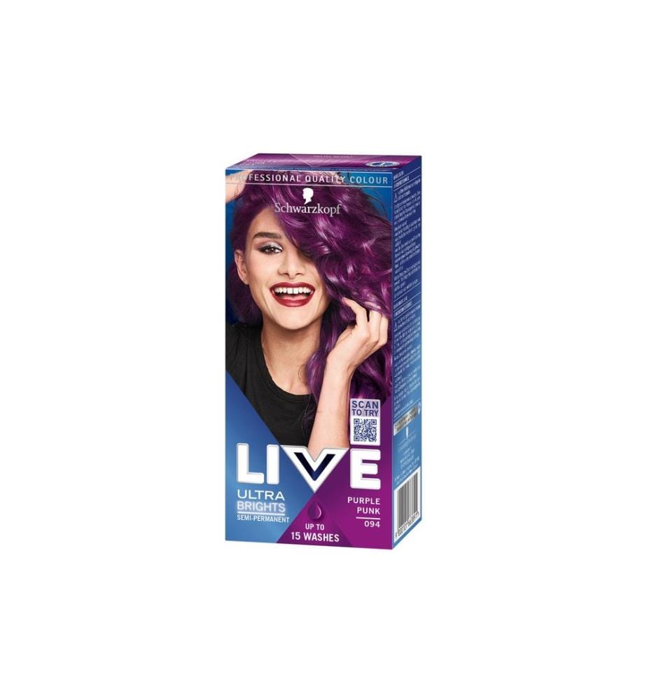 Schwarzkopf LIVE - Coloration pour cheveux Ultra Brights 094 Purple Punk