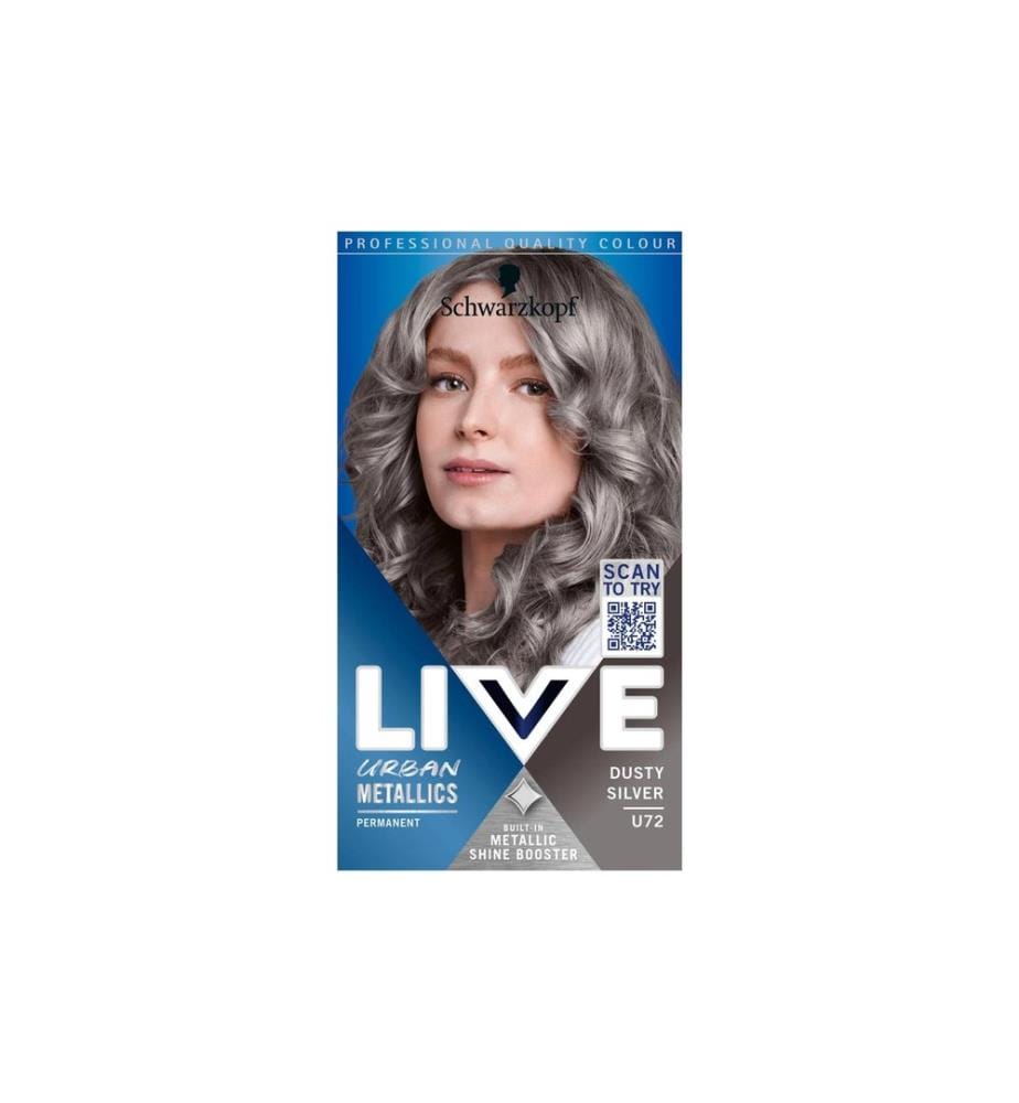 Schwarzkopf LIVE - Coloration pour cheveux Urban Metallics U72 Dusty Silver