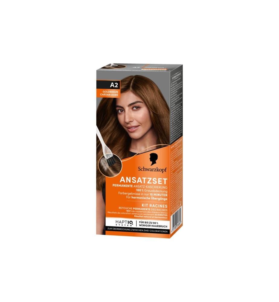 Schwarzkopf ANSATZSET - Coloration pour cheveux Marron doré A2