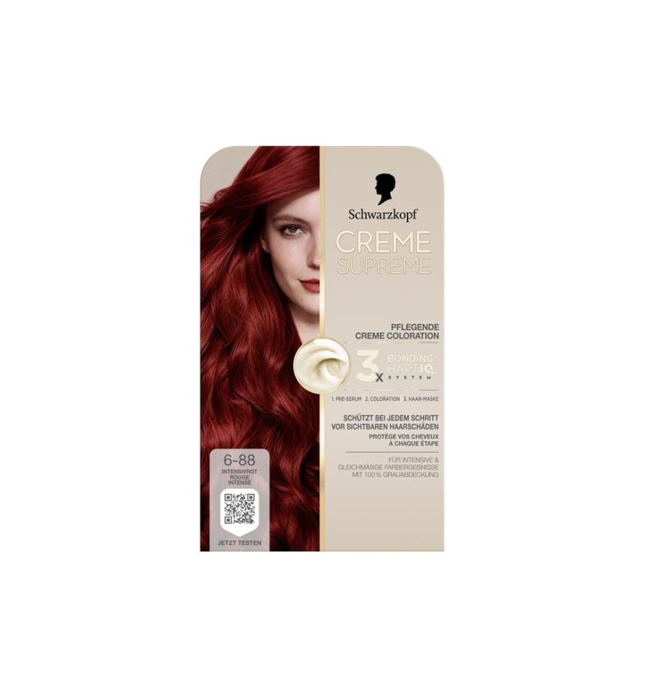 Schwarzkopf Creme Supreme - Coloration pour cheveux Crème Suprême 6-88 Rouge intense