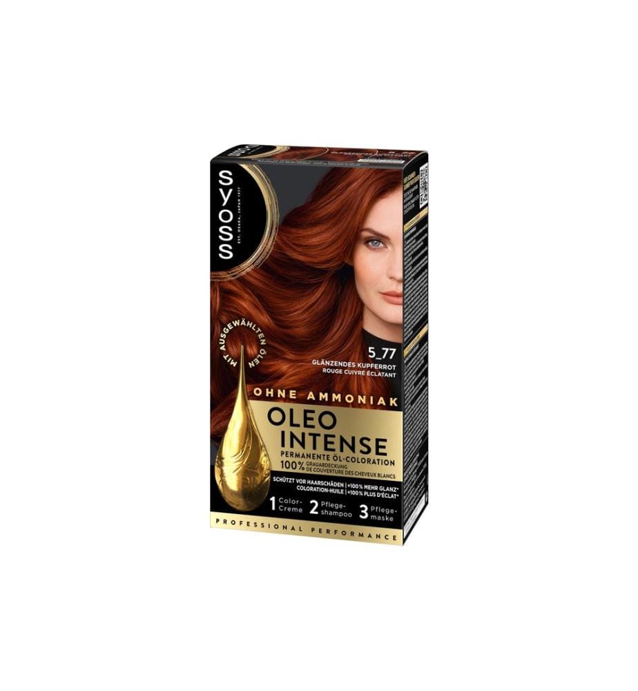 Syoss oleo intense - Coloration pour cheveux Oleo Intense 5-77 Rouge cuivre brillant