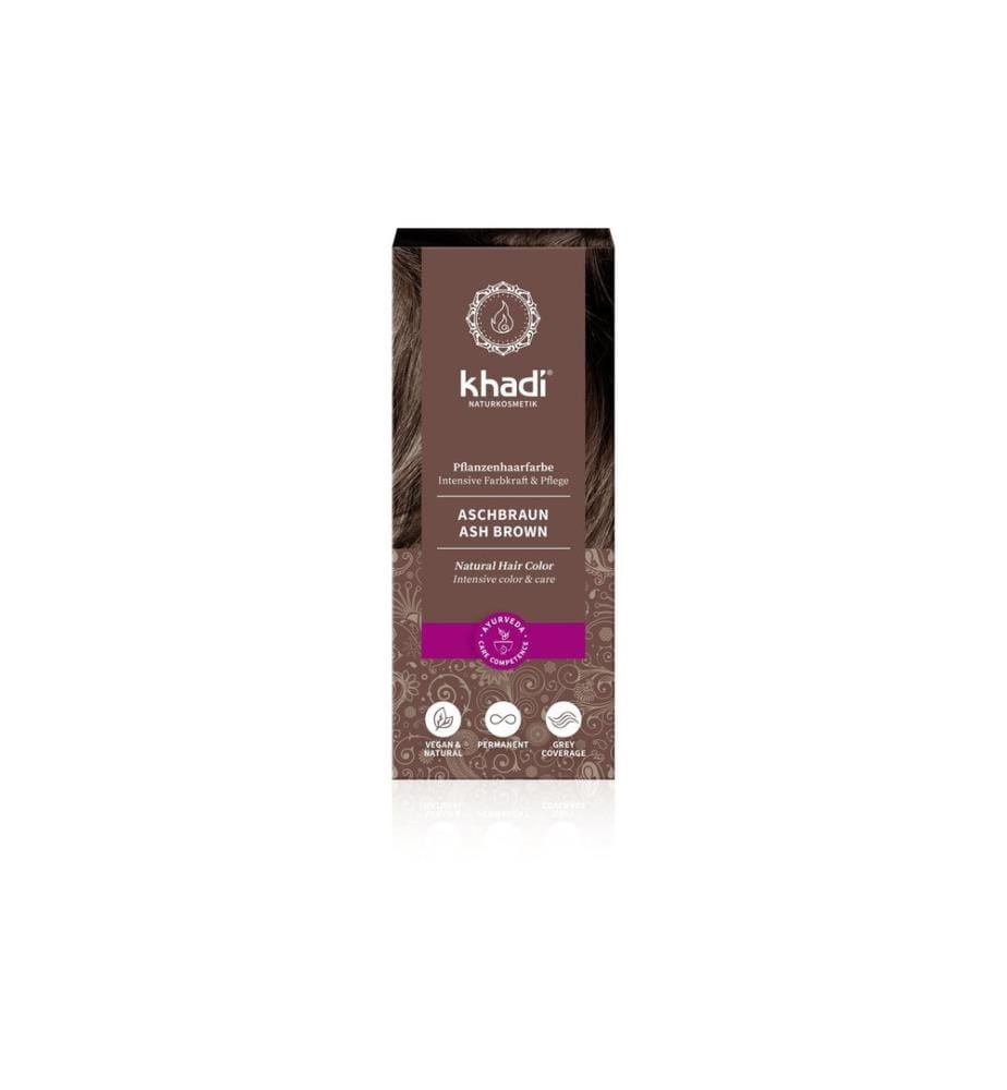 khadi - Coloration pour cheveux Coloration végétale des cheveux Marron cendré