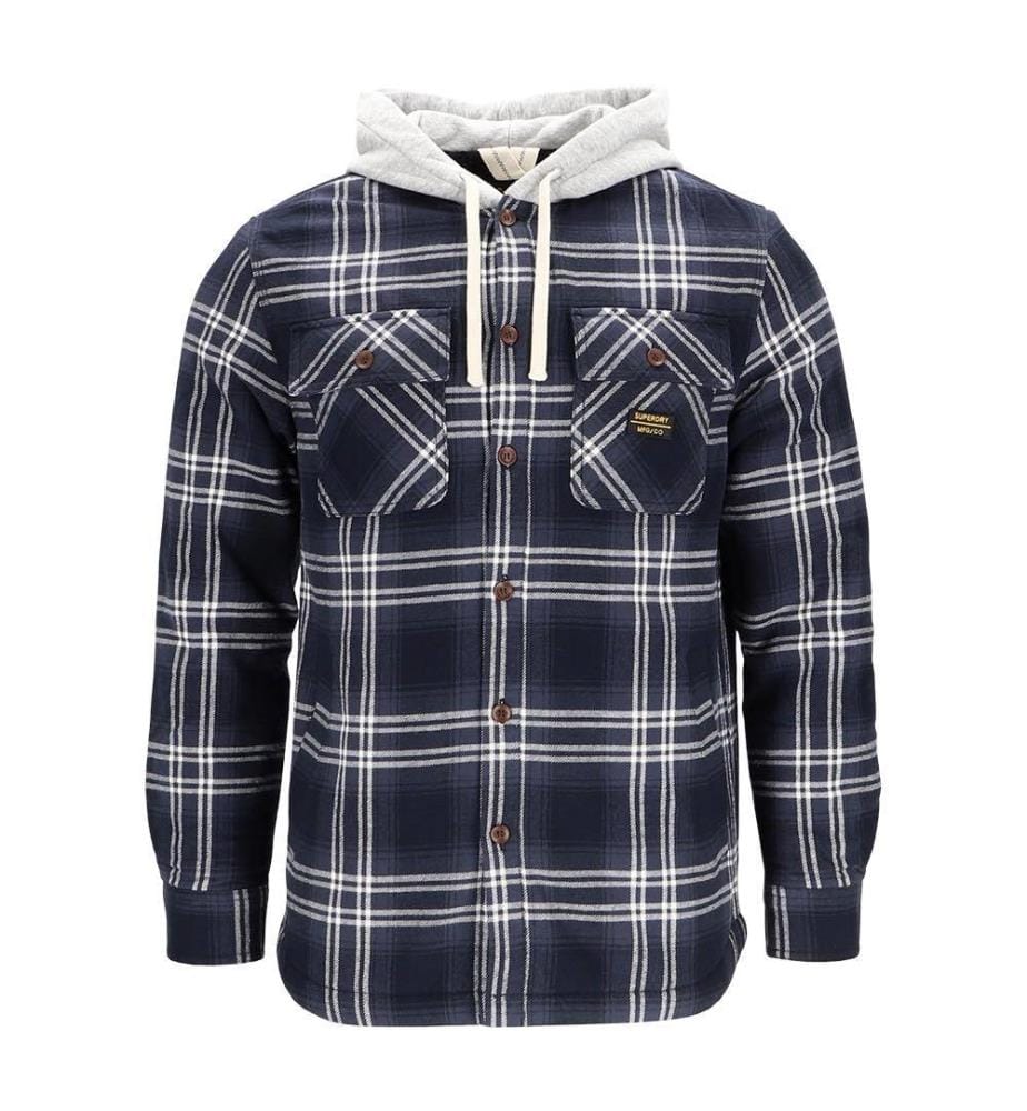 Chemise Surplus à Capuche - Marine et Gris