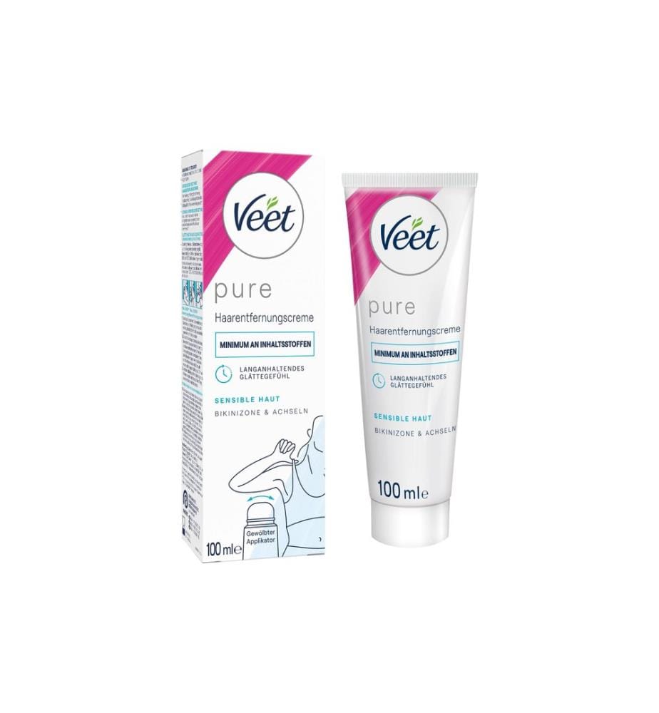 Veet - Crème dépilatoire Pure bikini et aisselles 100 ml