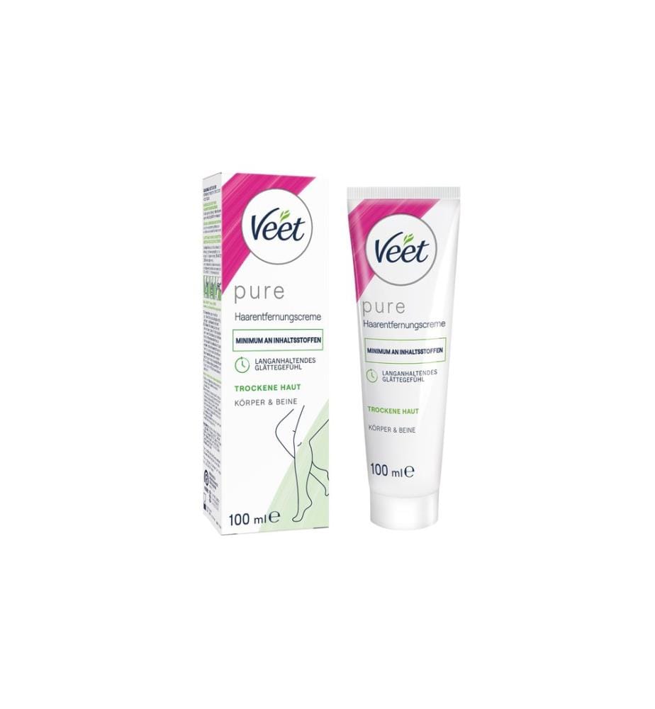 Veet - Crème dépilatoire Pure, corps & jambes 100 ml