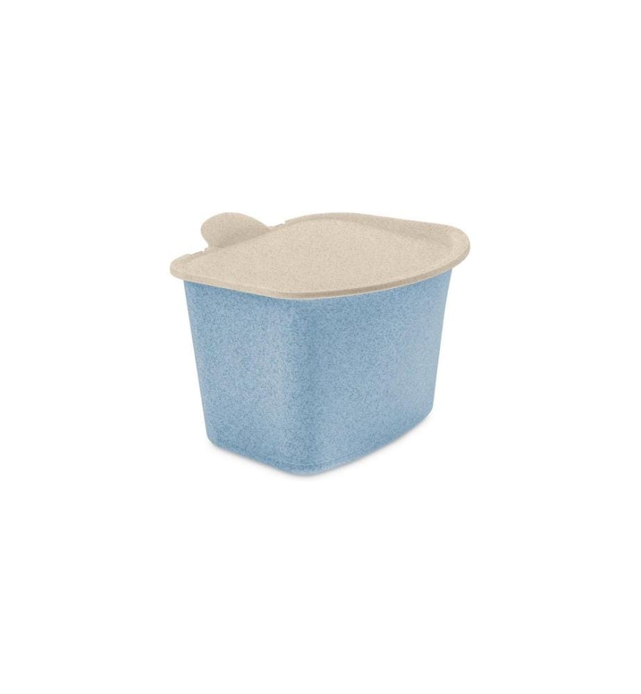 KOZIOL - Seau de recyclage Bibo 3 l, Bleu fleur