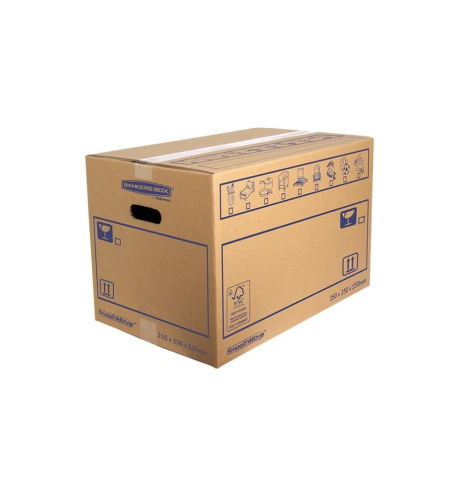 FELLOWES - Carton de déménagement Smoothmove Standard 350 x 350 x 550 mm 10 pièces