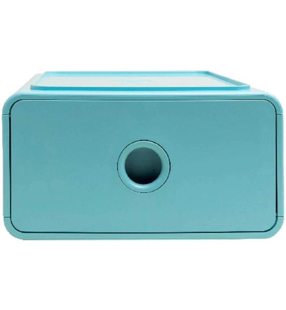 EXACOMPTA - Boîte à tiroirs Tiny Box Skandi, 1 tiroir, A5+, bleu givré
