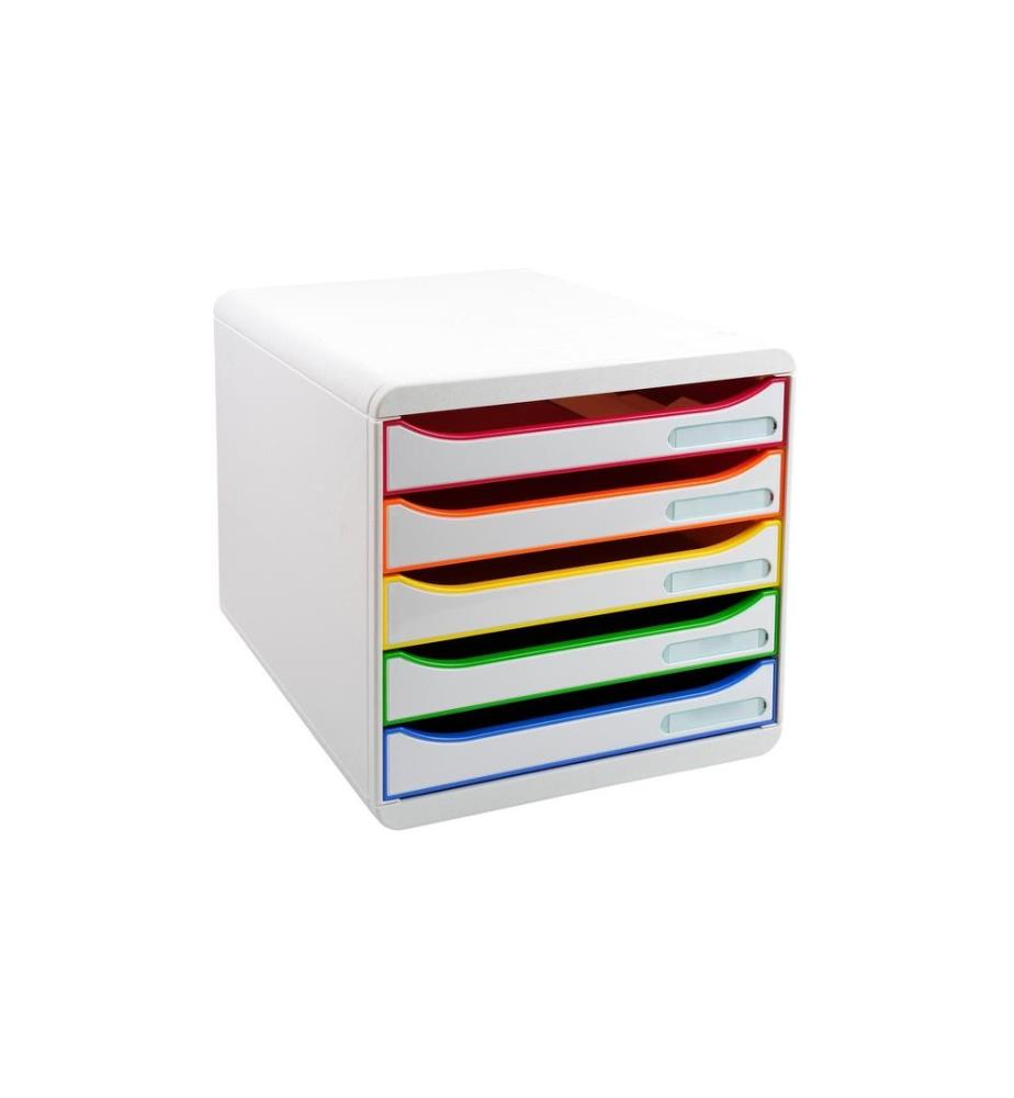 BIELLA - Boîte à tiroirs Big-Box Plus A4+ Blanc/Multi-couleur