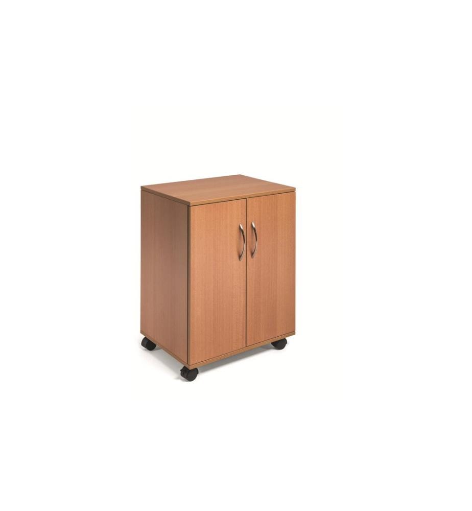 DURABLE - Chariot multifonction 74/53 2 portes, 2 étagères, marron