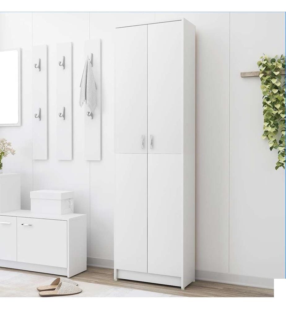 Garde-robe de couloir Blanc 55x25x189 cm Bois d'ingénierie