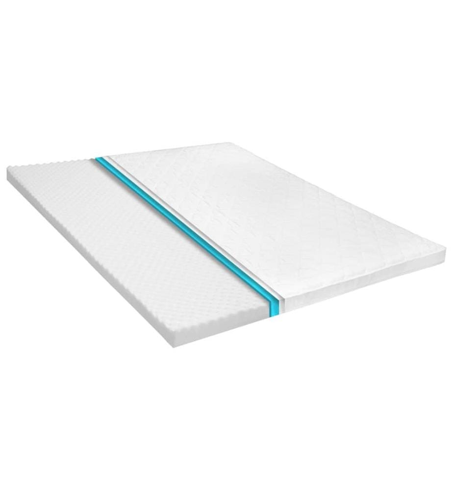 Sur-matelas 180 x 200 cm Mousse froide Profil d'uf 6 cm