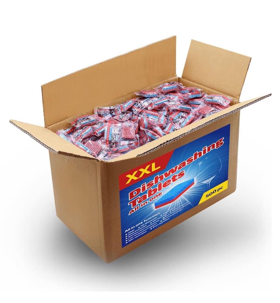 Tablettes 12 en 1 pour lave-vaisselle 500 pcs 9 kg