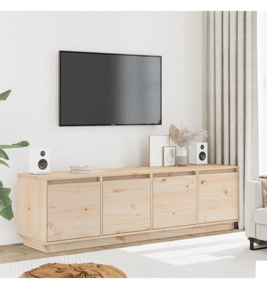 Meuble TV 156x37x45 cm Bois de pin massif