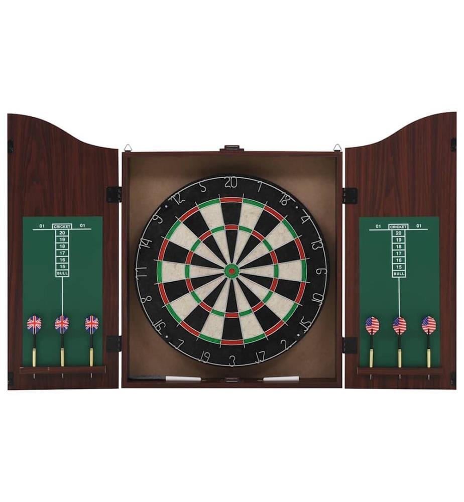Jeu de cibles professionnel Sisal avec armoire et 6 fléchettes