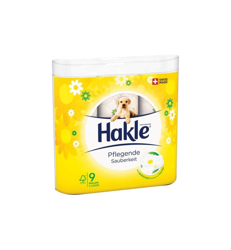 Hakle - Papier toilette Propreté traitante 9 rouleaux à 4 couches