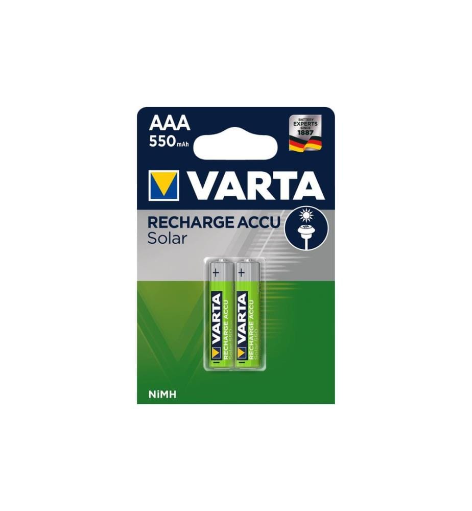 VARTA - Batterie Solar NiMH AAA 550 mAh, 2 Pièce/s