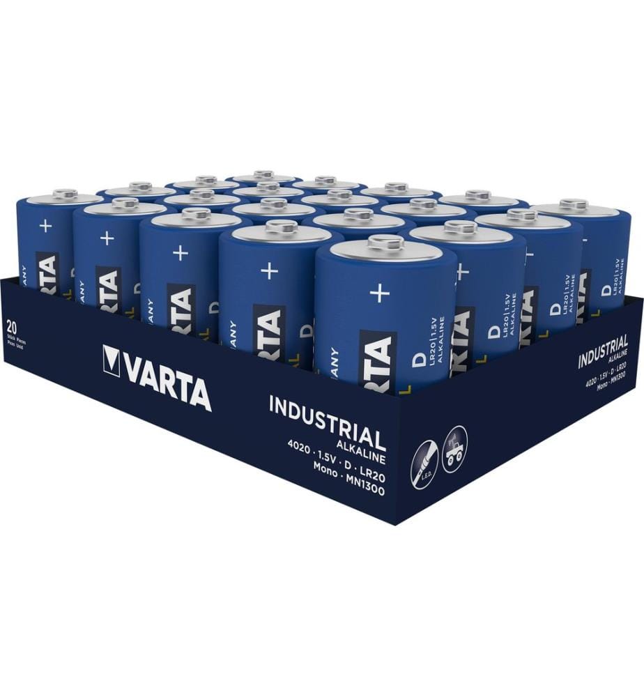 VARTA - Pile Industrial D , 20 Pièce/s