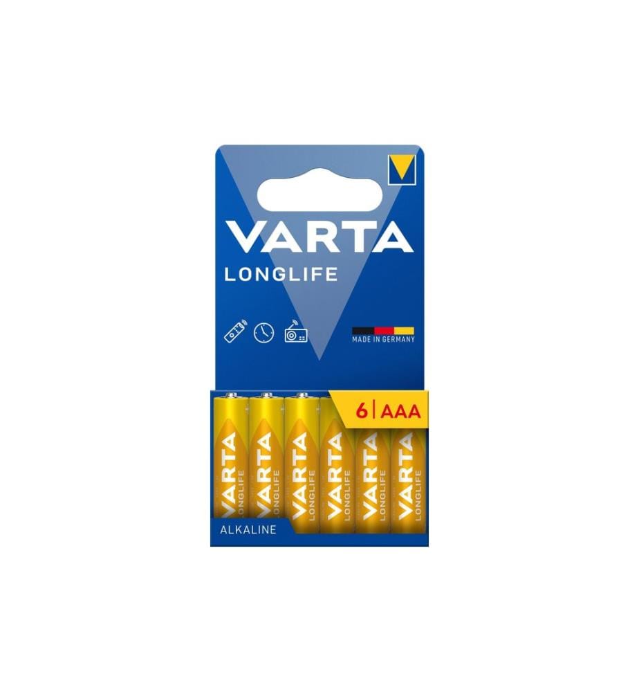 VARTA - Pile Longlife AAA , 6 Pièce/s