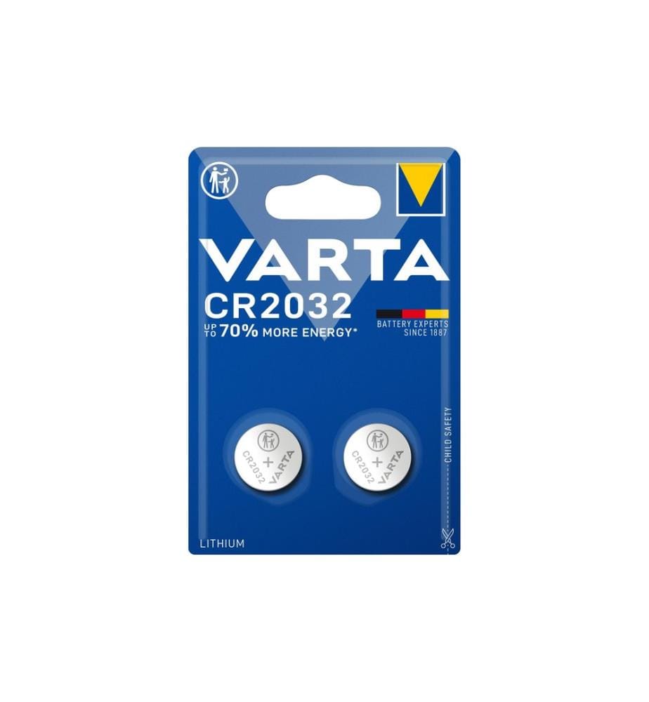 VARTA - Pile bouton CR2032 , 2 Pièce/s