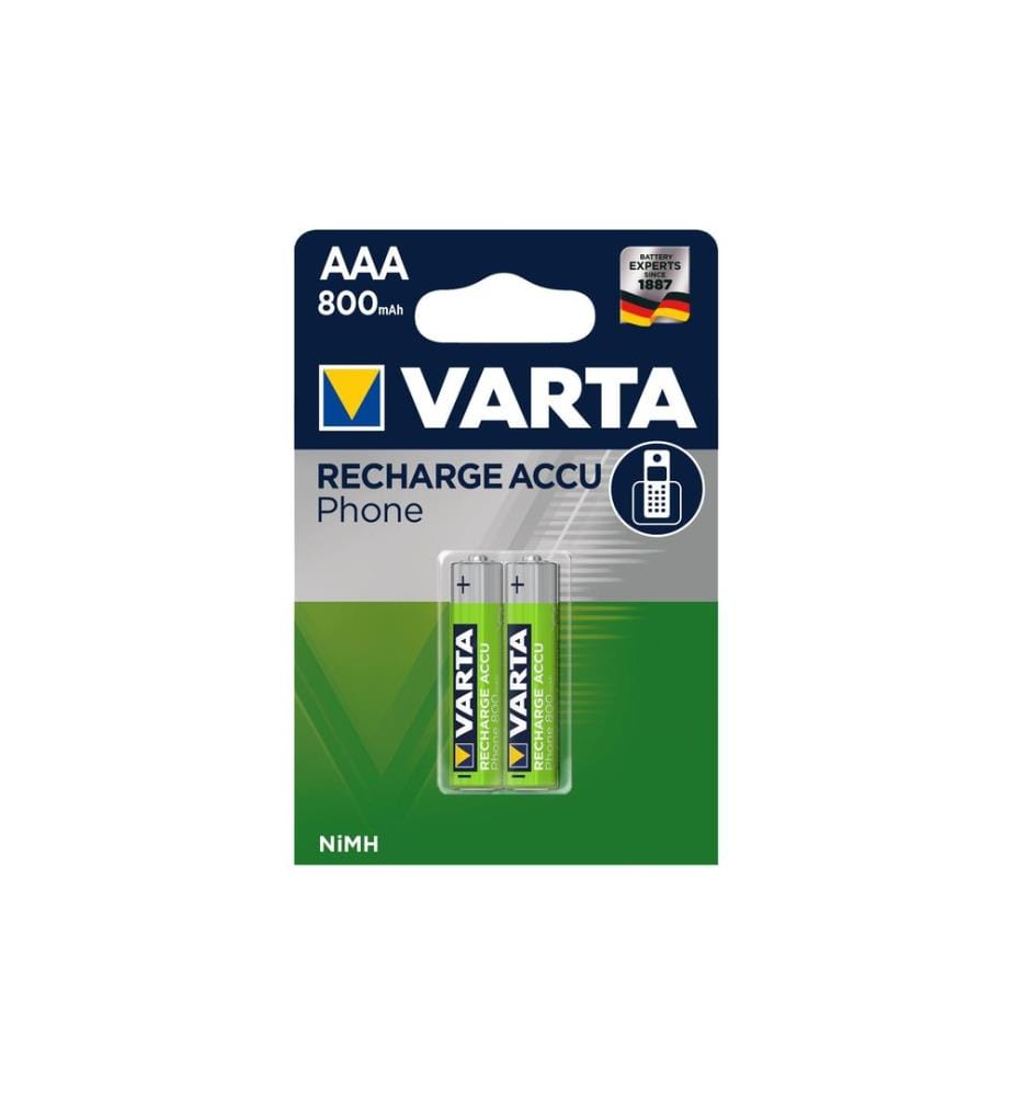 VARTA - Batterie Phone NiMH AAA 800 mAh, 2 Pièce/s