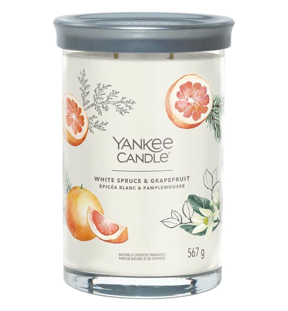 567 g - Bougie Parfumée Épicéa Blanc et Pamplemousse