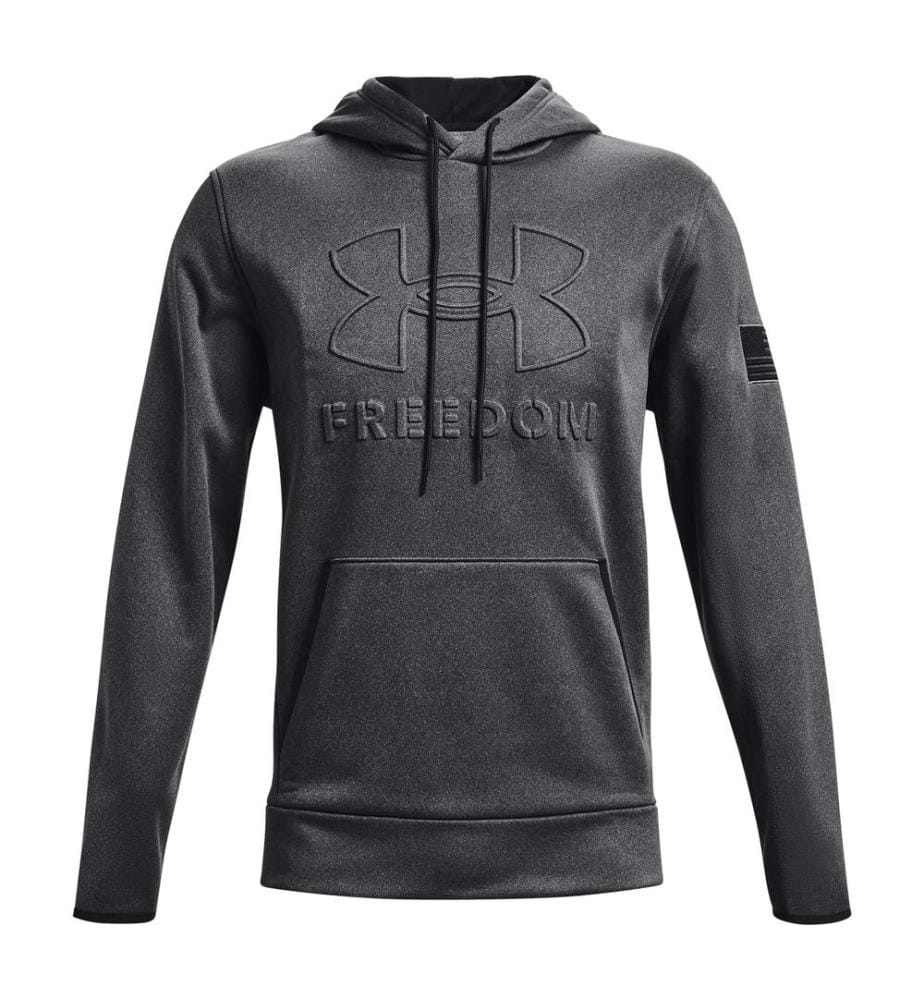Hoodie Freedom Emboss - Gris foncé et noir