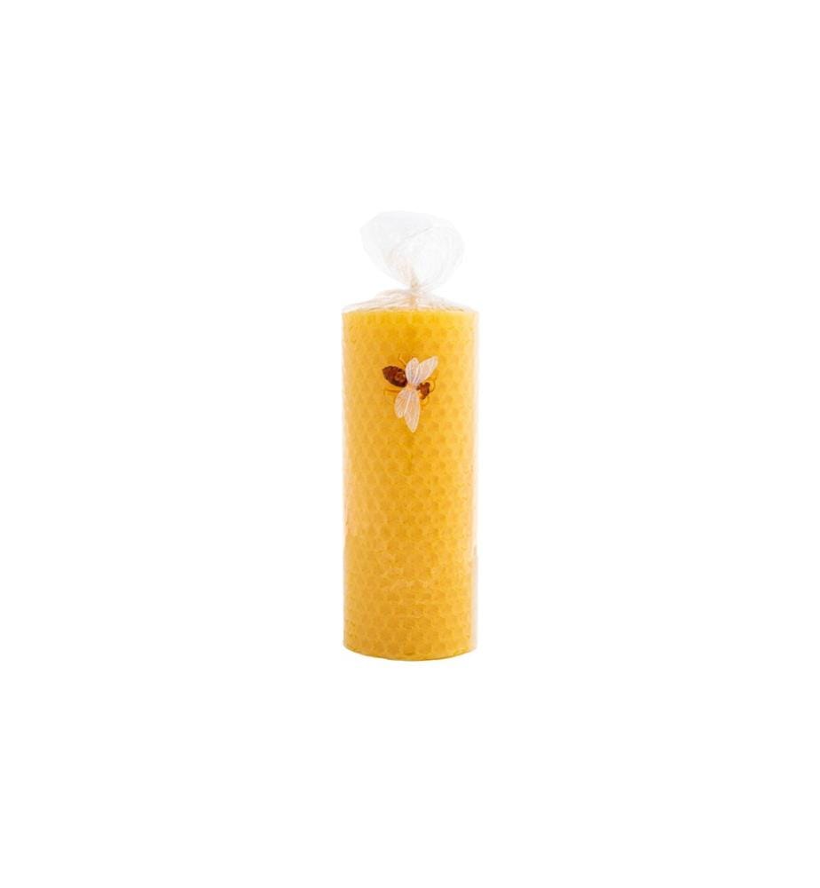 HERZOG KERZEN AG - Bougie cylindrique à base de cire d'abeille 5 x 12 cm