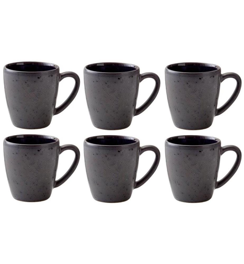 BITZ - Tasse à café 190 ml, 6 Pièce/s, Noir/Bleu foncé